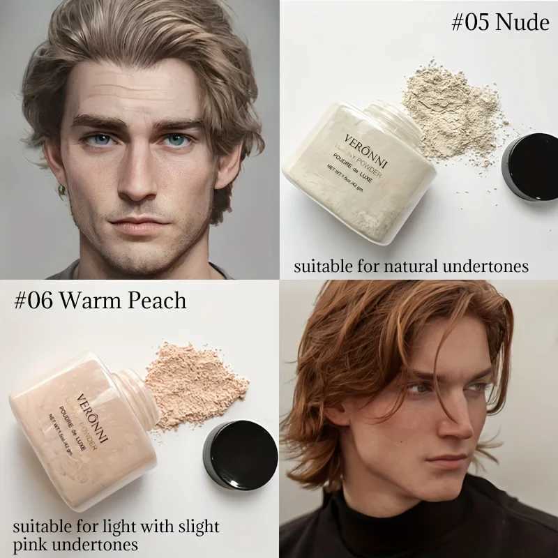 Natural oil controlled makeup powder brightening facial modifier powder waterproof lightweight powder dispersing cosmeticsXJ250224