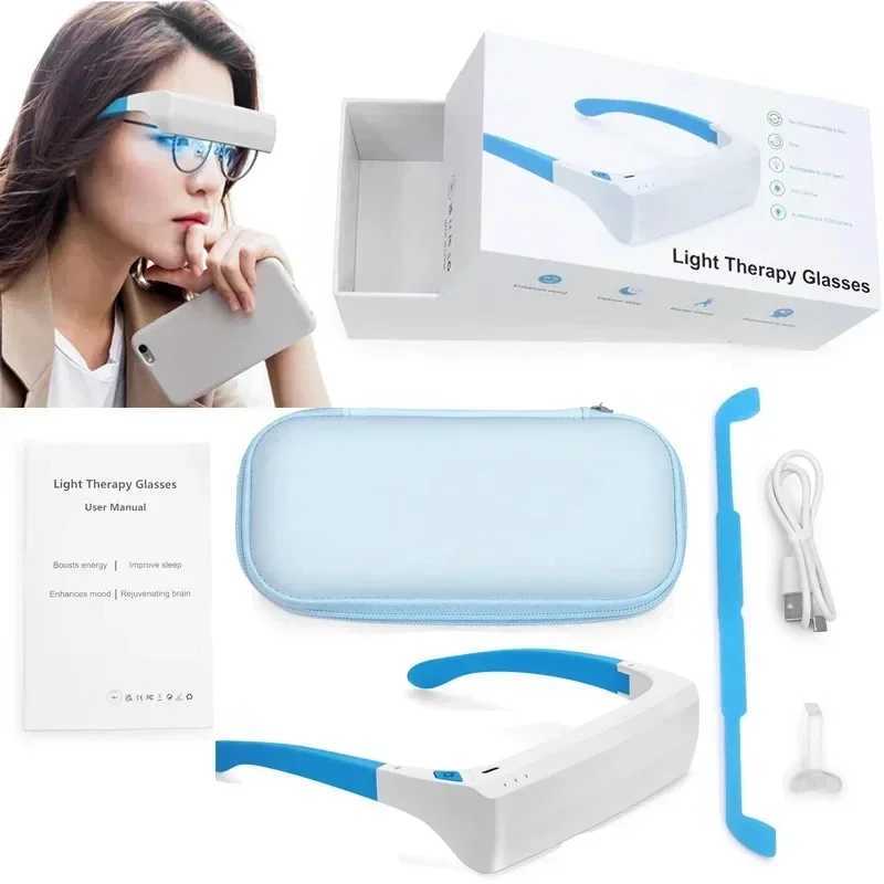 Smart Eye Massager With Heat Remove Airbag Eye Care Compress SAD Light Therapy Eye Massage Relax Migraines Relief Improve SleepXJ250224