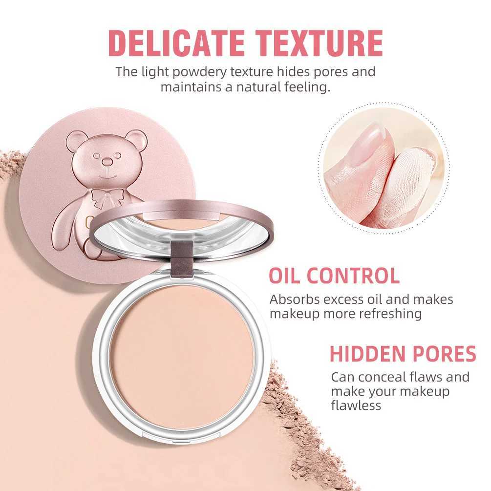3 Colors Make Up Face Pressed Powder Brighten Oil-control Nude Makeup Setting Powder Foundation Makeup Base Lasting CosmeticsXJ250224
