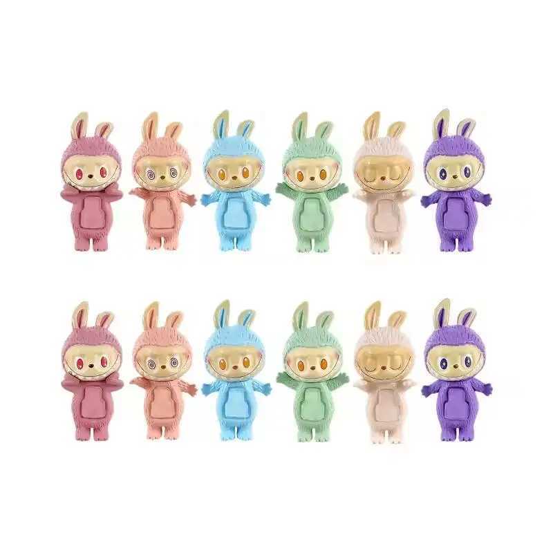 1-12PCS Blind Box Labubu Hippers Figure Action Figurine Doll Collection Pvc Model Toys Wholesale Children Birthday ChristmasT250224