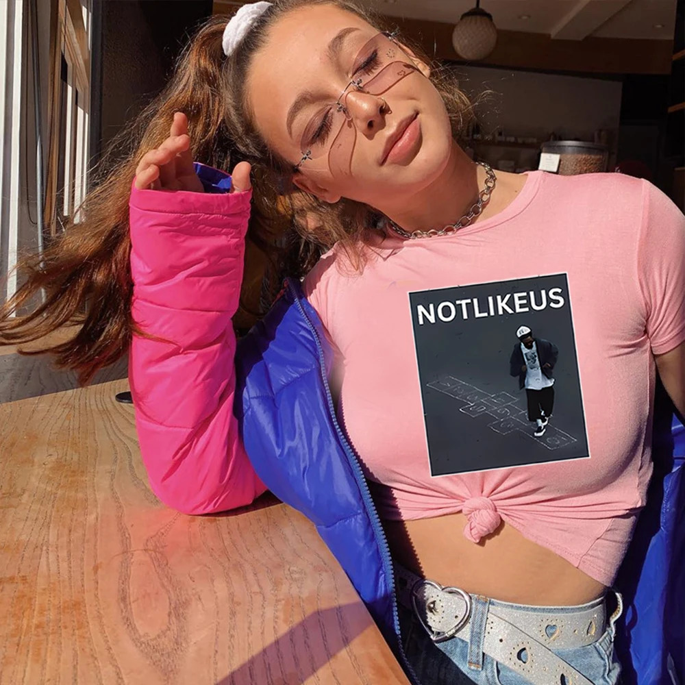 Kendrick Not Like Us Crop Tee GNX Tour Music Shirt Vintage Rap Crop Top Hip Hop Concert Tour Merch Kendrick GNX DAMN Tops 250224