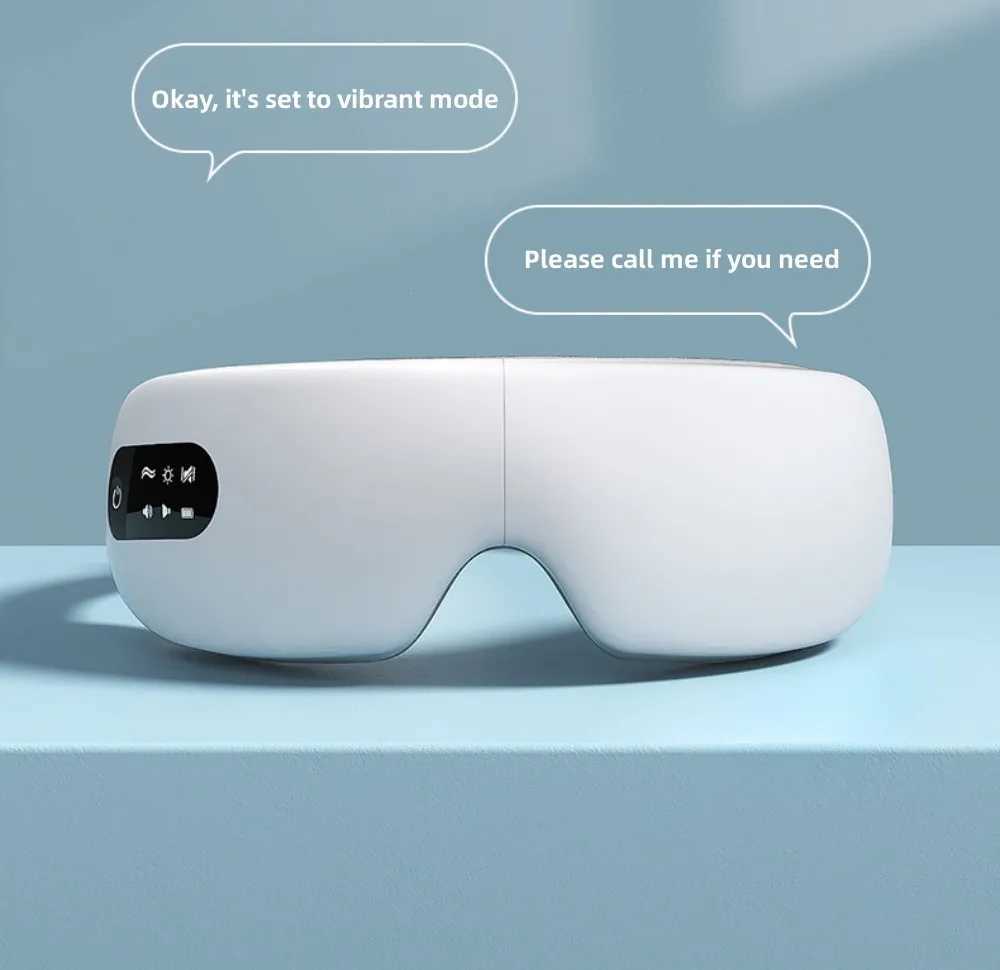 Electric Smart Eye Massager Instrument Hot Compres Heating Vibration Massage Bluetooth Music Eye Care Relieve Fatigue Sleep MaskXJ250224