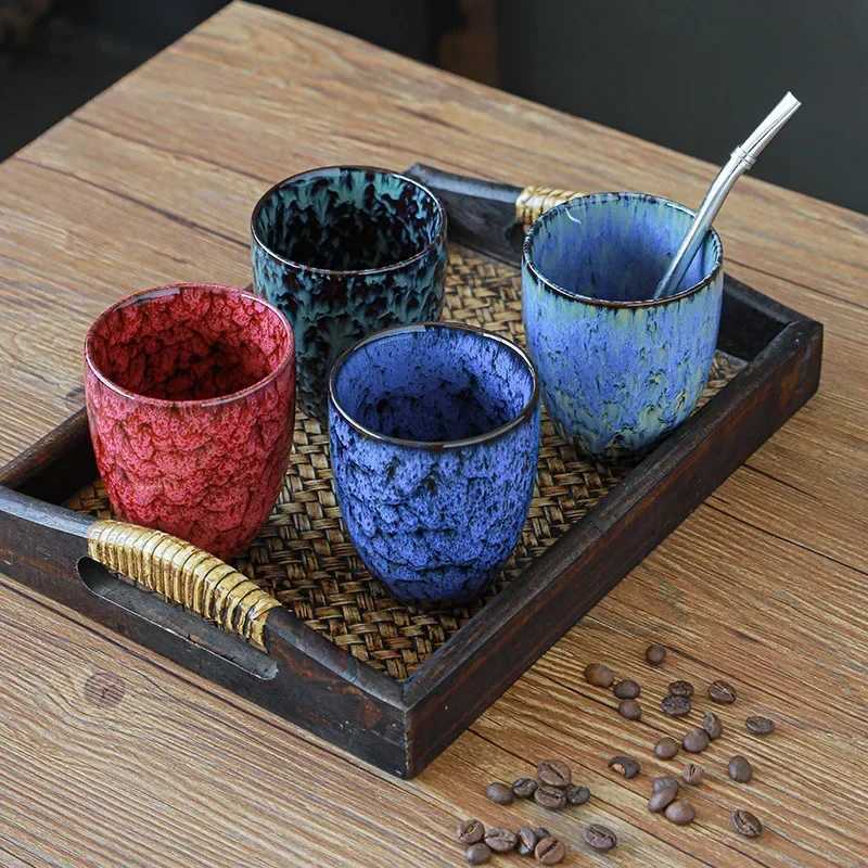 Classics Saudi Ceramic Coffee Cups Japanese Gift DIY New Product Underglaze Color Kung Fu Tea Cup Water Mug 250mlC250224