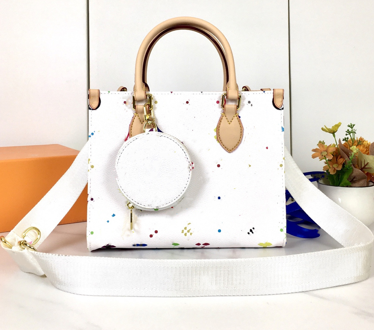 Murakami 20th Anniversary Limited Edition wer Travel Women s Designers Bags Leather Totes Handbag Croissant Wallets Purse Messenger Bag Wallet, makeup bag