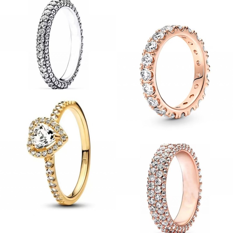 Moissanite plated gold rings women commemoration day present sier wholesale colorful crystal designer ring for woman couple zh231