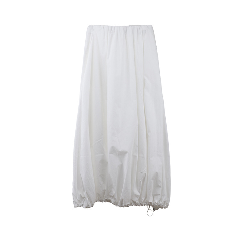 K150 Simple flower bud skirt 2025 Thirteen Lines Spring new high waist slim all-match mid-length skirt