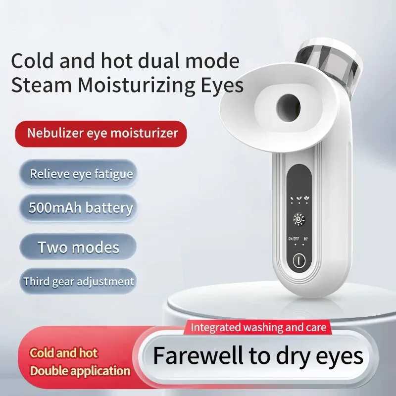 Nano Spray Eye Moistening Instrument Hot Cold Compress Eye Beauty Hydrating Instrument Relieve Eye Fatigue Wash Steam AtomizerXJ250224