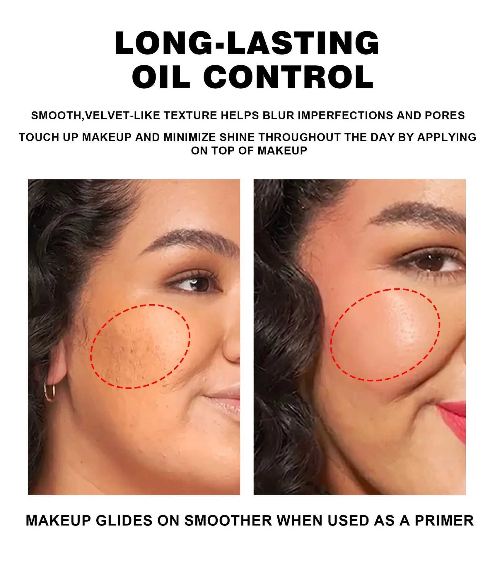 Powder With Puff Natural Oil Control Face Loose Powder Matte Waterproof Lasting Brighten Facial Modification Cosmetics MakeupXJ250224