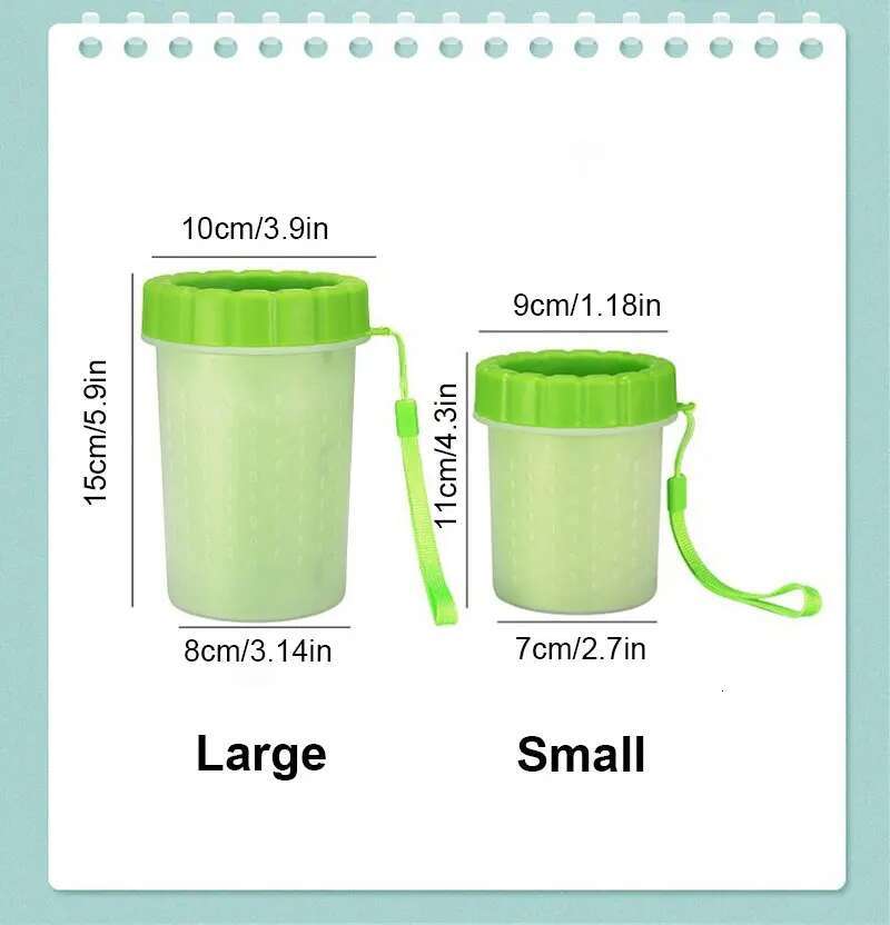 Soft Silicone Pet Washing Cup For Cats & Dogs, Cleaner, Portable Dog Paw Cleaning Bucket Accessories