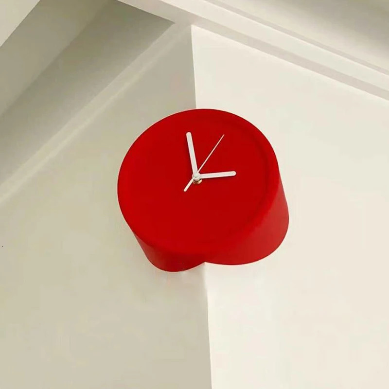 Modern Corner Wall Clocks Minimalist Wall Art Clock Bedroom Mechanism Silent Watches Living Room Desktop Watch Home Decor 250222