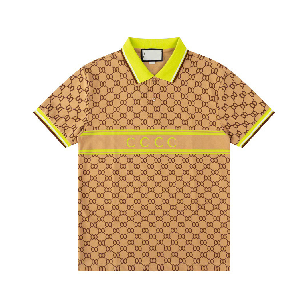 2025 designer stripe polo shirt t shirts snake polos bee floral mens High street fashion horse polo luxury T-shirt