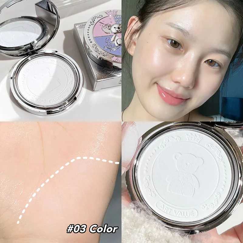 Face Pressed Powder Setting Long Lasting Oil Control Waterproof Foundation Natural Brighten Skin Tone Powder Concealer MakeupXJ250224