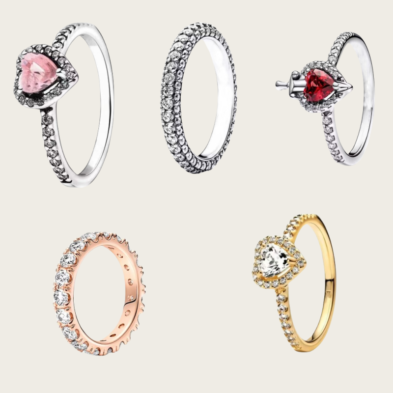 Moissanite plated gold rings women commemoration day present sier wholesale colorful crystal designer ring for woman couple zh231