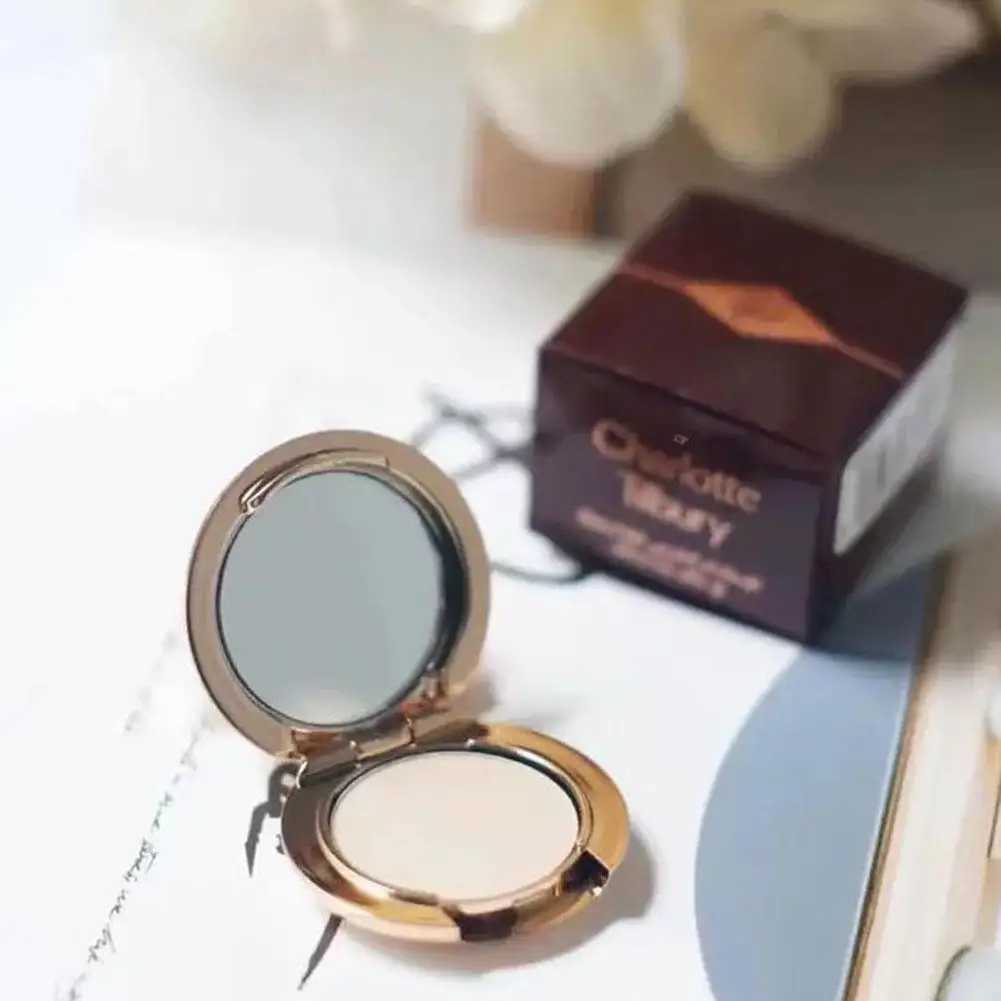 Mini Setting Powder Oil Control Puffs Natural Compact Waterproof Foundation Brighten Skin Soft Flawless Dry Powder ConcealerXJ250224