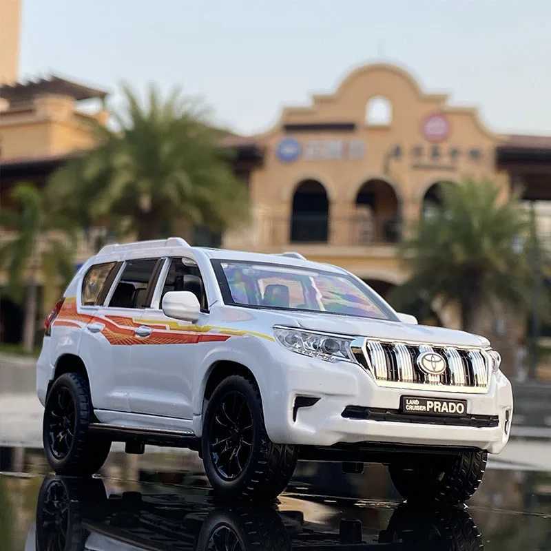 1 32 Prado SUV Alloy Die Casting Metal Collection Land Cruiser Silation Car Model Toy Gift Free shipping