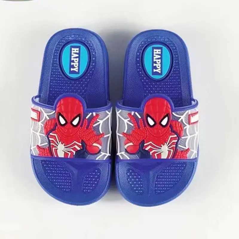 er childrens cartoon Spider Man printing baby boys and girls slider anti slip soft house slider indoor and outdoor beach shoes 22-35 S25224