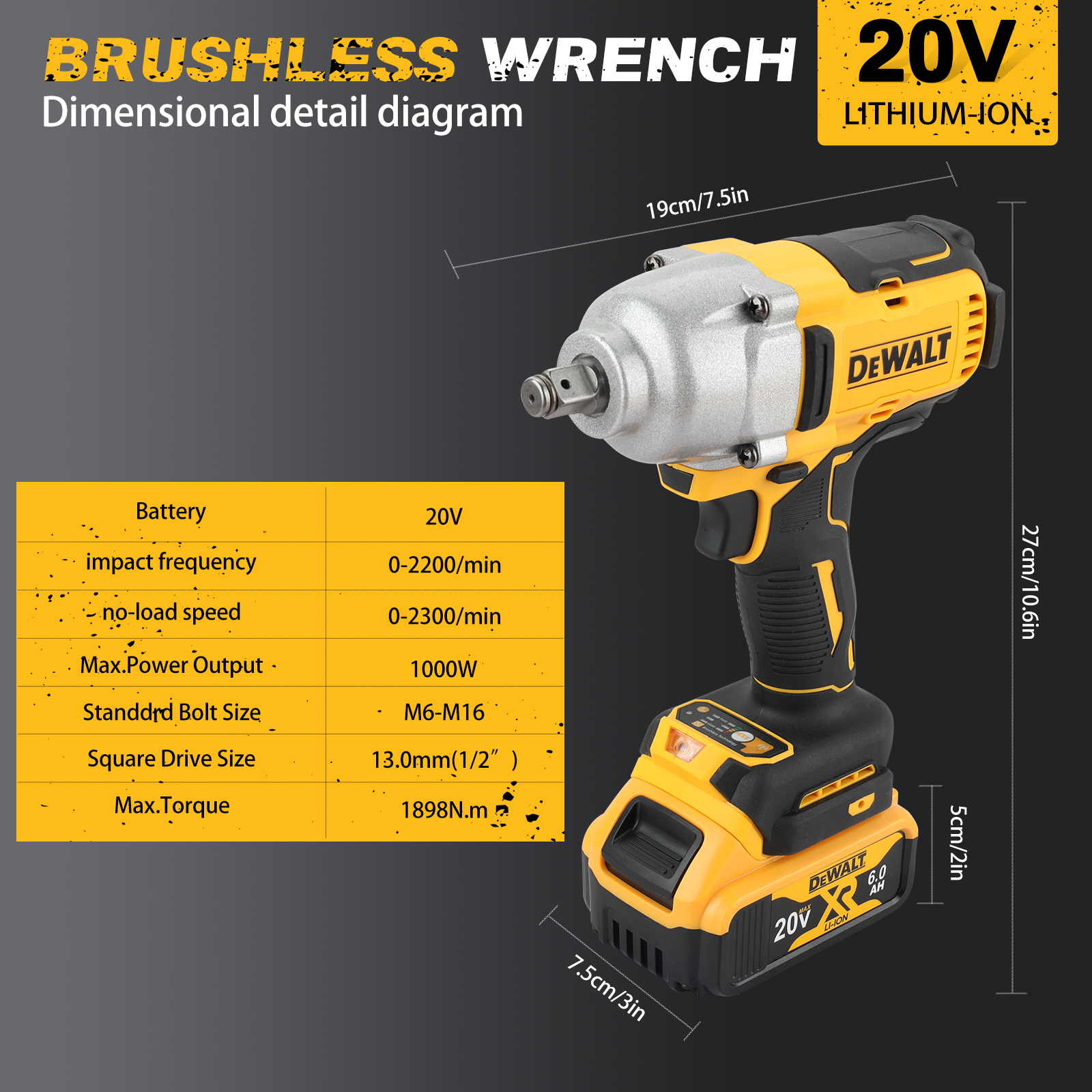 Professional Grade DEWALT DCF900 Electric Drill for Precision Work - Bare Unit Available(Tool Only)