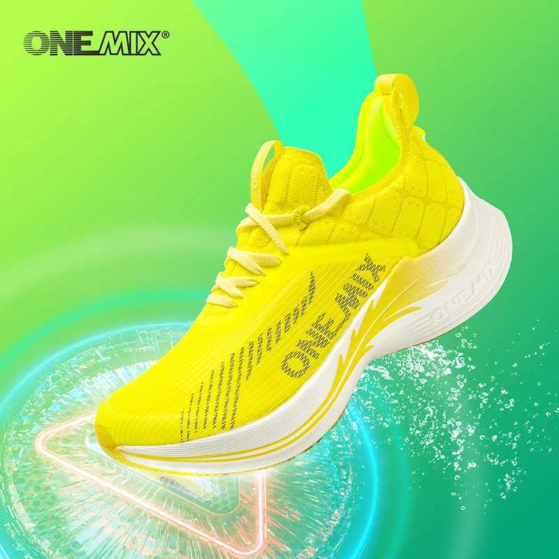 ONEMIX 2024 Carbon Plate Marathon Running Racing Shoes Professional Stable Support Shock-relief Ultra-light Rebound SneakersC250304
