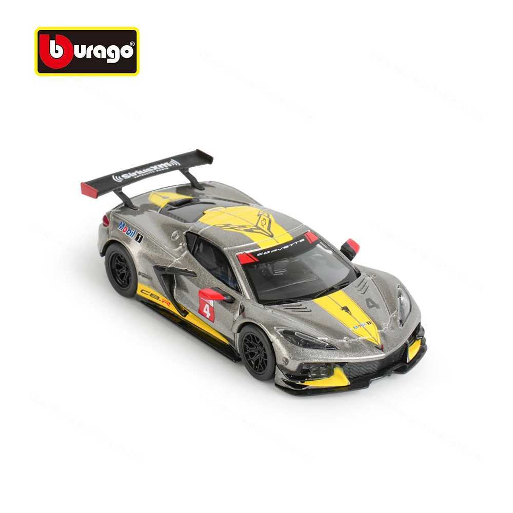 Diecast Motor Sport Classic: Authentic Tuesday 1/43rd Corvette C8R Speedster Model Encased within a Transparent Showcase