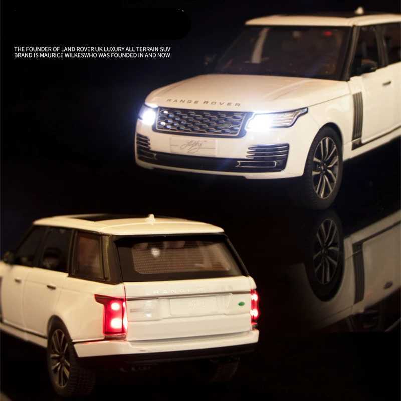1/32 Range Rover Sports SUV Alloy Metal Diecasts Off-road Vehicles Car Model Sound and Light Collection Kids Toys Gift Free shipping