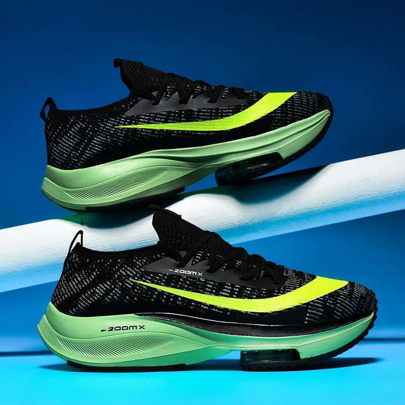 Carbon Plate Marathon Men Sports Running S hoes Air Cushion Breathable Lightweight Comfortable Women Athletic Training Foot wear