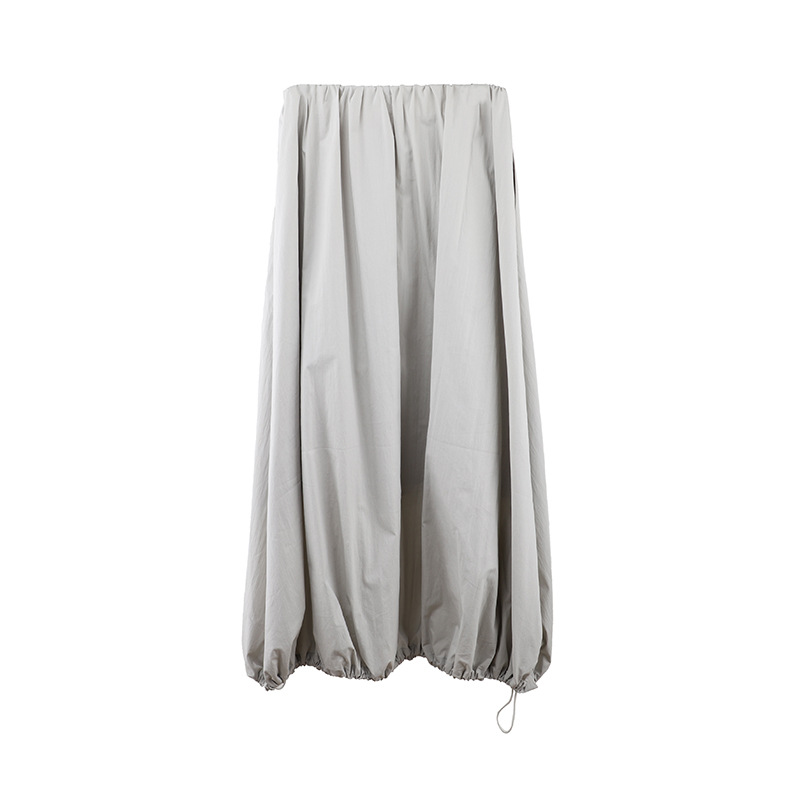 K150 Simple flower bud skirt 2025 Thirteen Lines Spring new high waist slim all-match mid-length skirt