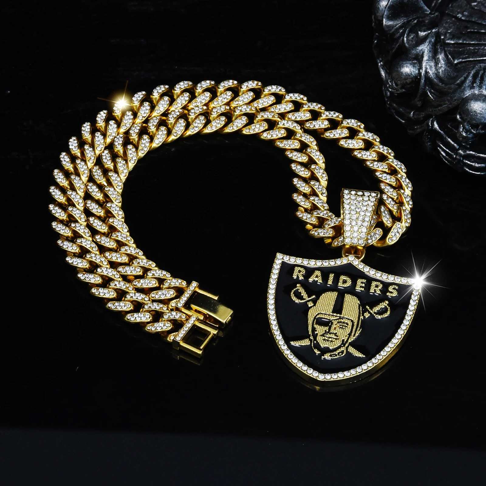 Fashion Sport Team Pendant New Shiny Cuban Chain 20in Necklace Perfect for Gem Party Gift X250224