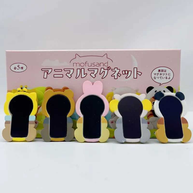 Mofusand Cat Fushandi Cute Headset Cat 3D Model Magnetic Refrigerator Sticker Doll Small Ornament Blind Box FigureT250224