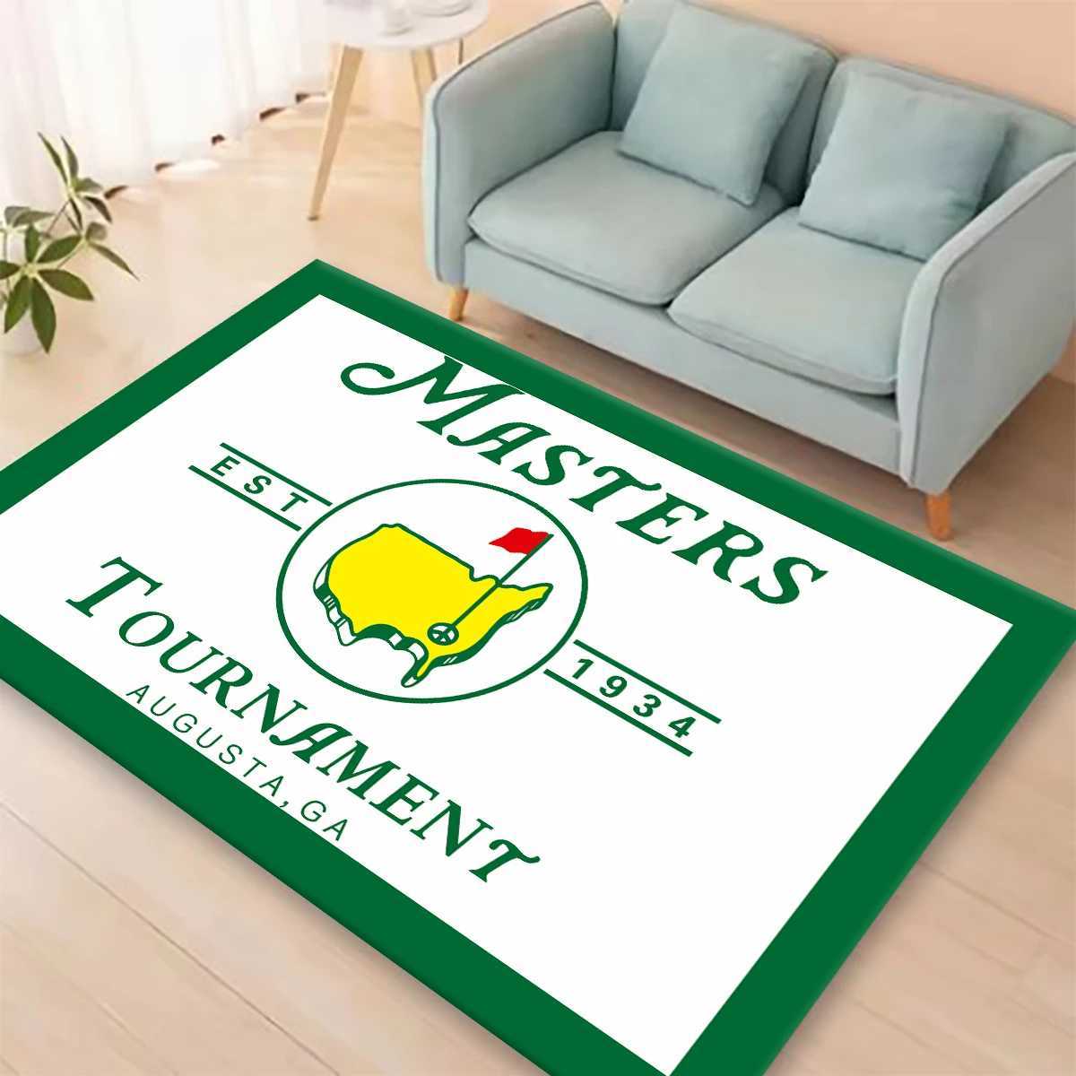 G-golf -M-Masters Printed Carpet Non-slip lti Function carpet Living Ro Rugs Entrance Floor mat He Kitchen Hallway Decor Z250222
