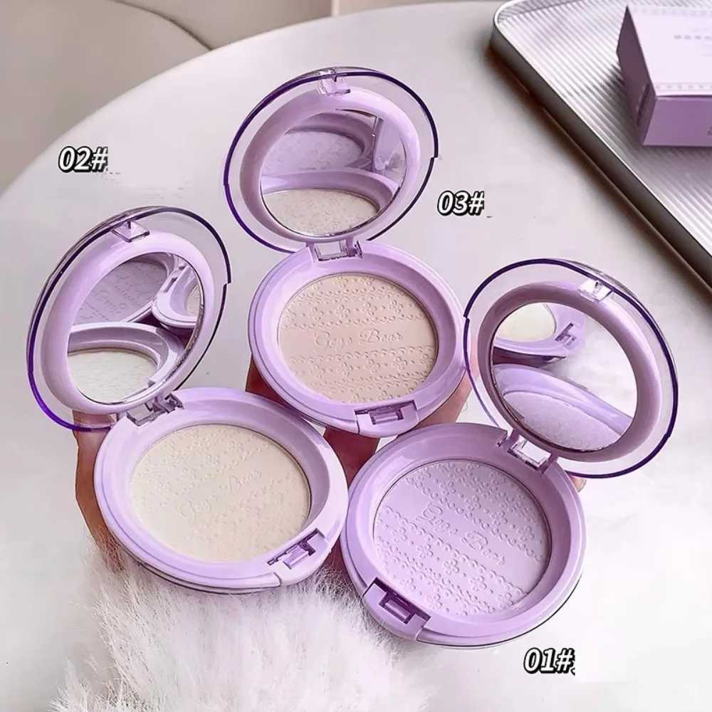 Embossed Feather Soft Honey Powder Cake Light Delicate Concealer Oil Control Makeup Invisible Pores On Lasting Face MakeupXJ250224