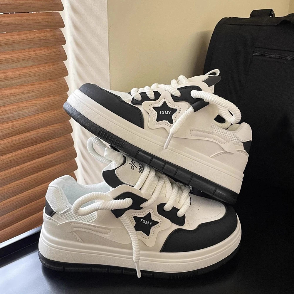 Star Walking Sneakers Y2K Platform Shoes Thick soled Comfortable Running Shoes Fashion Running Tennis Shoes 250304