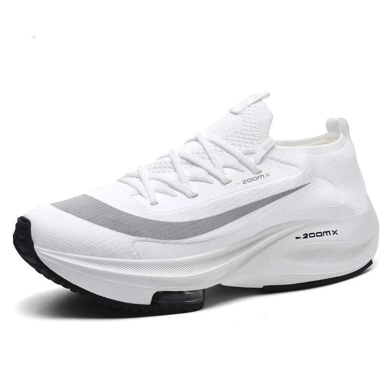 New Couple Running Mesh Breathable Comfortable Flat C asual Walking Shoes Lace-up Trendy Outdoor Sneak ers Men Women