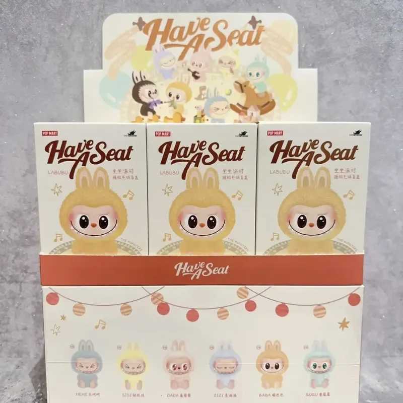 Labubu Anime Figure Have A Seat Series Mystery Box Vinyl Doll Model Toy Cute Monster Replica Blind Box Toy Kids Christmas GiftT250224