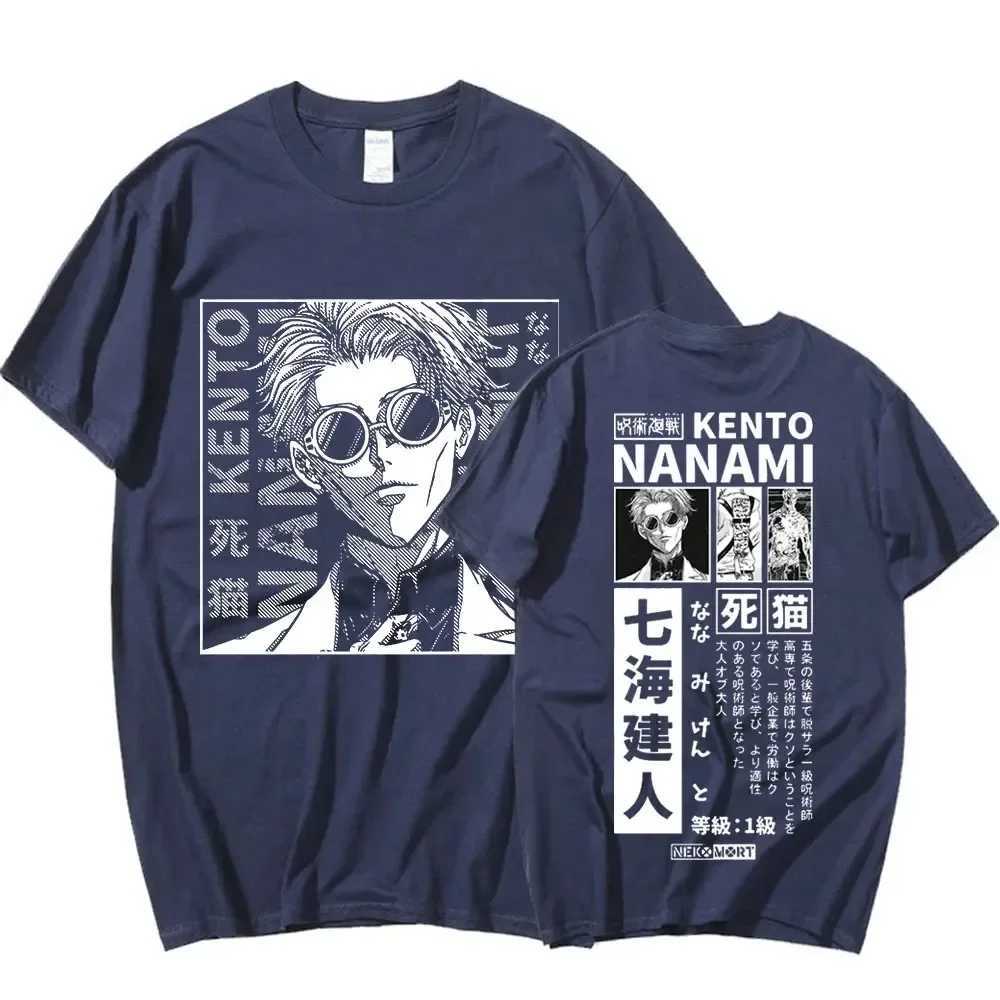Anime Jujutsu Kaisen Nanami Kento Print T Shirt Men Women Casual Loose Tshirts Harajuku Unisex Prevalent Fashion T-shirt W250224