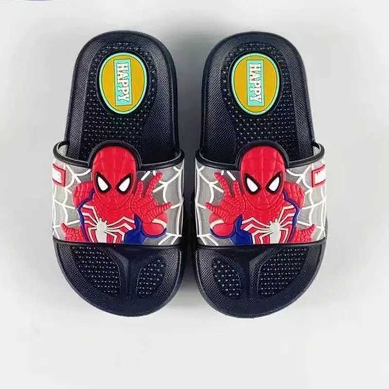 er childrens cartoon Spider Man printing baby boys and girls slider anti slip soft house slider indoor and outdoor beach shoes 22-35 S25224