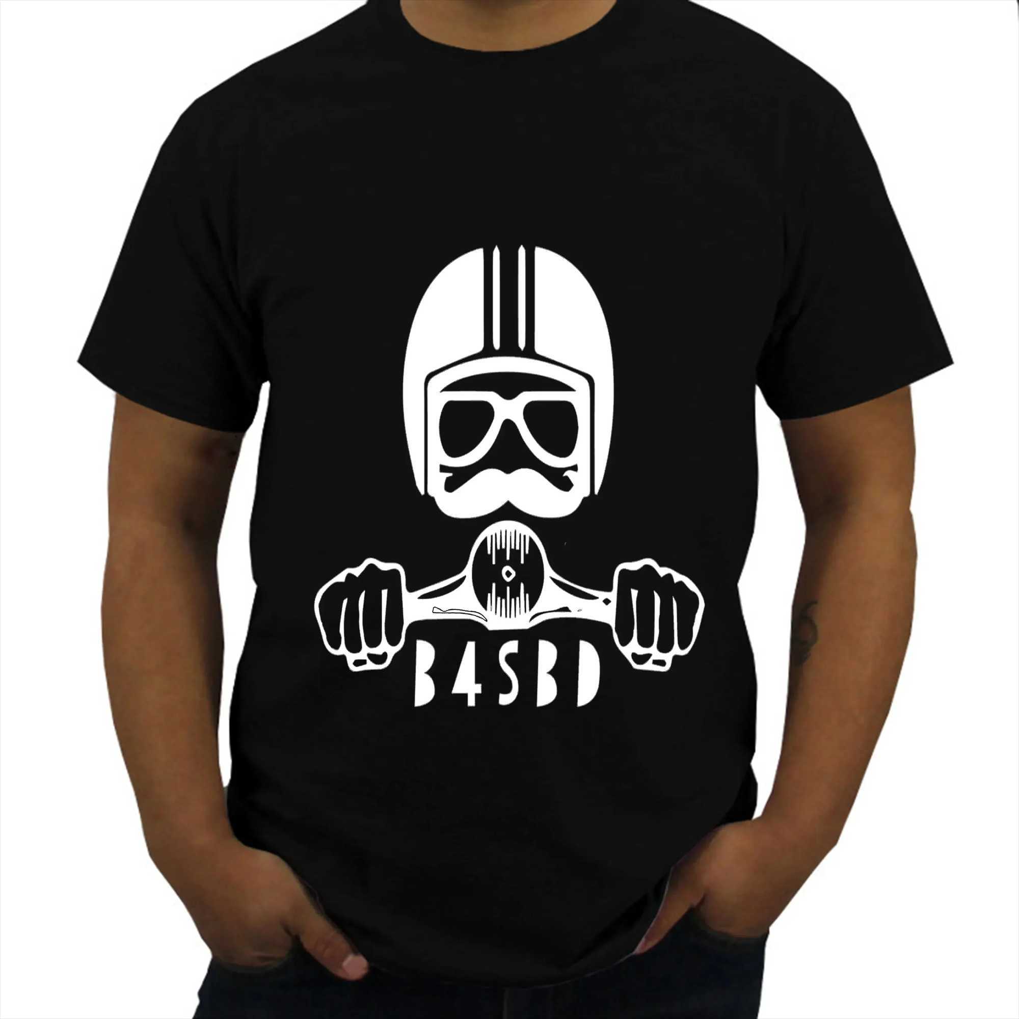 Retro Street Harajuku Motorcycle T-shirt Short SLeeve Top Mens Shirt Fashion Neutral T-shirt Printed Blakc White T-shirt W250224