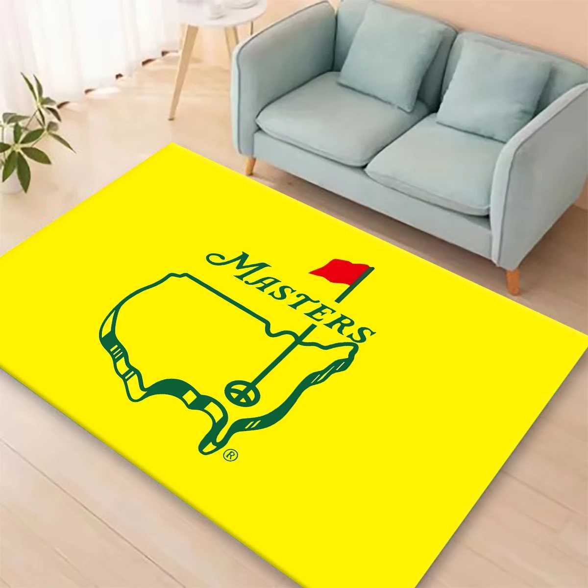 G-golf -M-Masters Printed Carpet Non-slip lti Function carpet Living Ro Rugs Entrance Floor mat He Kitchen Hallway Decor Z250222
