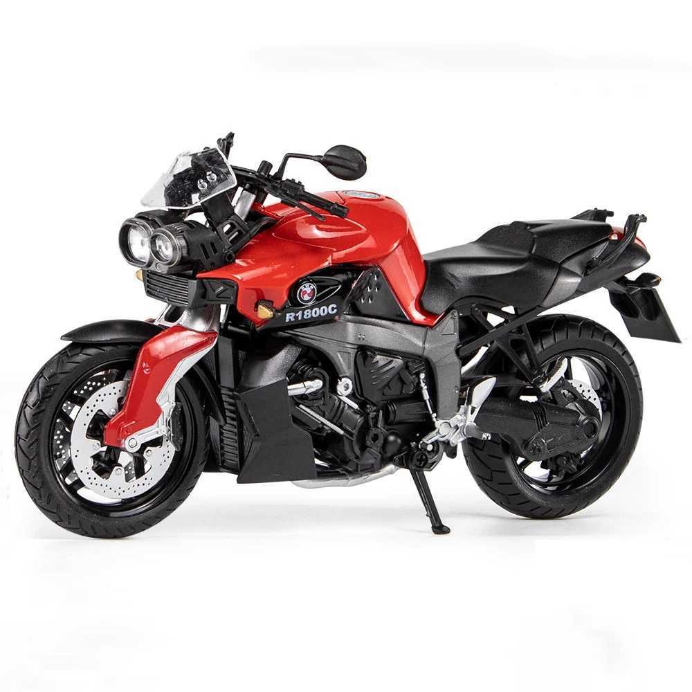 1 12 R1800C Alloy Motorcycle Model Diecasts Metal Vehicle Moto Autocycle Shock-Absorber Off-Road Auke Collection Toys Free shipping