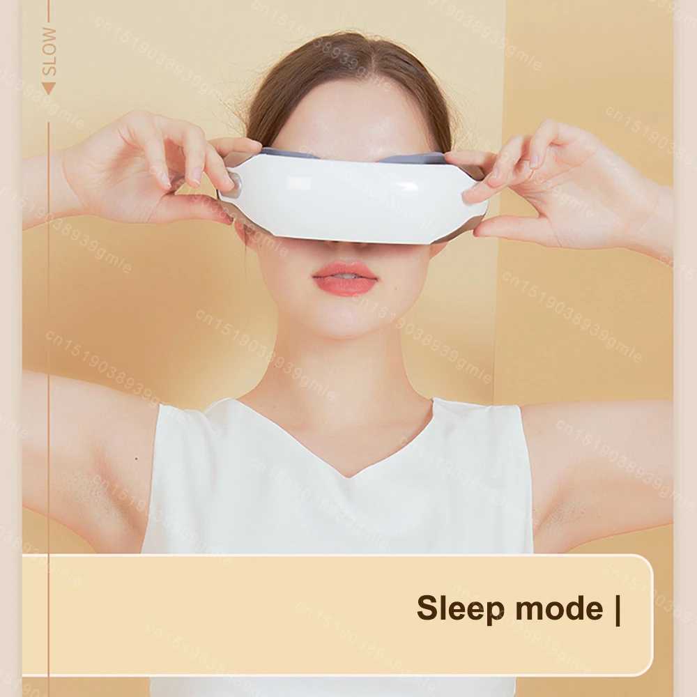 Eye Care Massage Instrument Eye Mask Vibration Hot Compress Stimulating Acupoints Massager Deeply Relieving Fatigue Spa SiliconeXJ250224