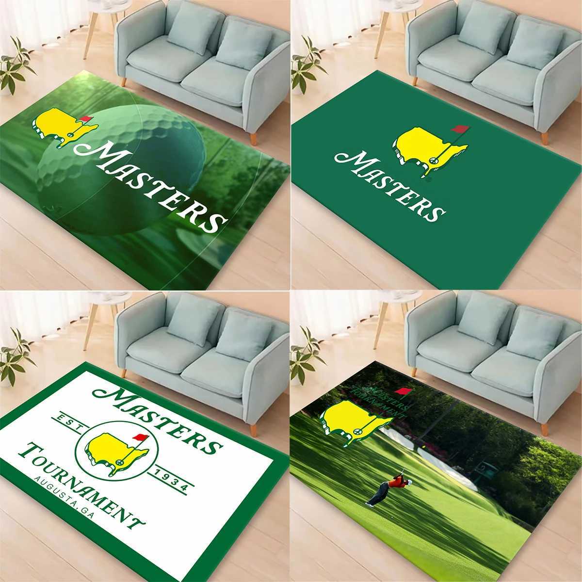 G-golf -M-Masters Printed Carpet Non-slip lti Function carpet Living Ro Rugs Entrance Floor mat He Kitchen Hallway Decor Z250222