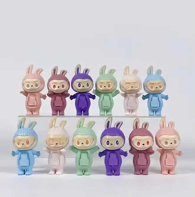 1-12PCS Blind Box Labubu Hippers Figure Action Figurine Doll Collection Pvc Model Toys Wholesale Children Birthday ChristmasT250224
