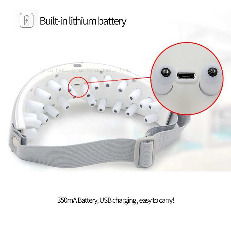 5 Speed 350mA vibration Eye massager mask Wireless Gesture Sensing USB charging Brain Electric health care tools Stress ReliefXJ250224