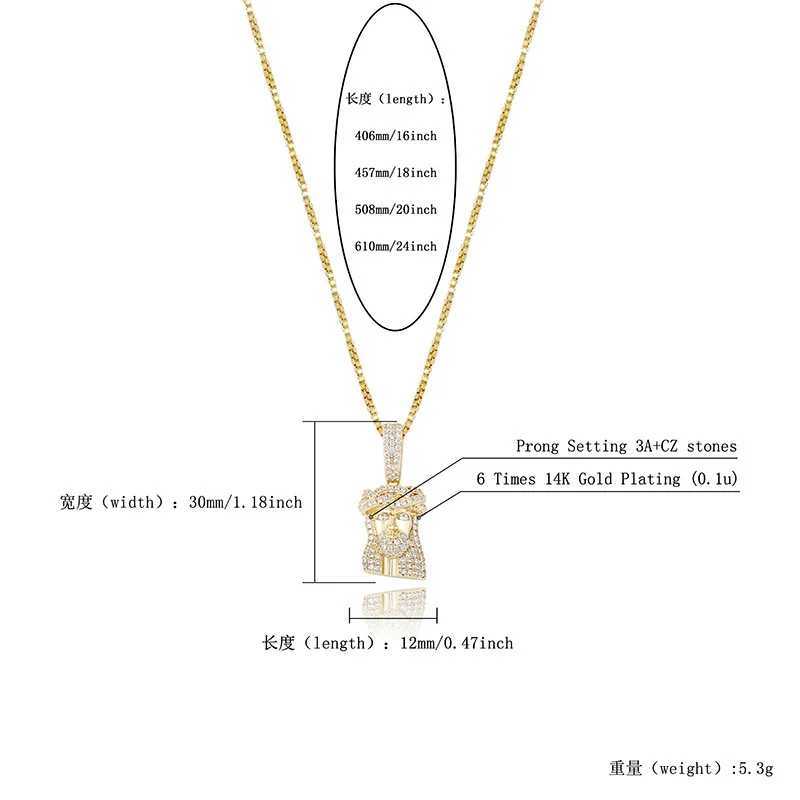 S925 Sterling Silver Bling Out Jesus Piece Pendants Necklaces for Wen Men Hip Hop Fashion Jewelry X250224