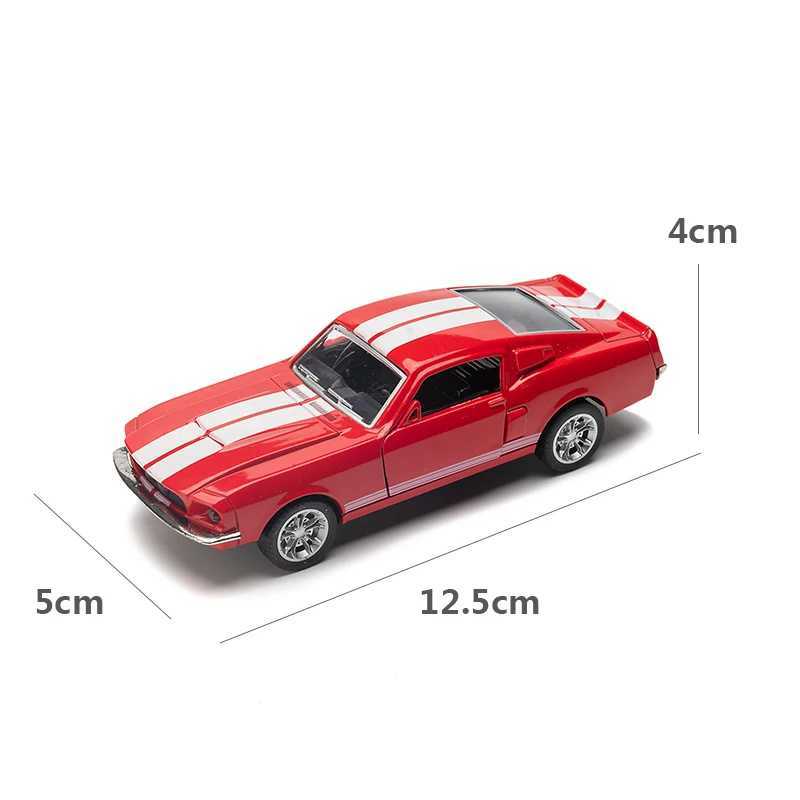 1 32 alloy die-casting stang GT ic retro model pull back micro car replica used for childrens collection gifts Free shipping