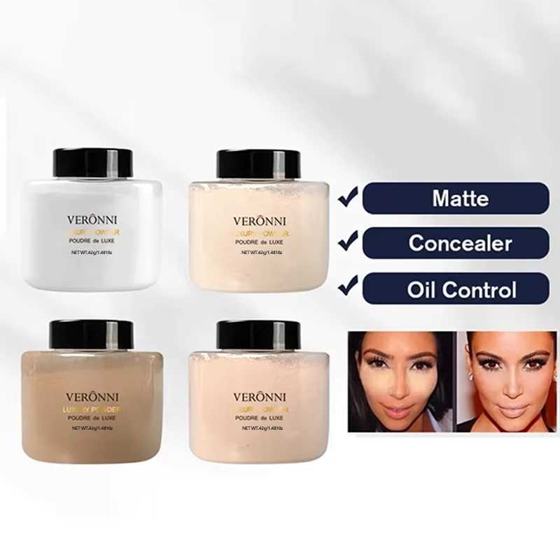 6 Colors Banana Luxury Powder for Women Face Foundation Banana Powder Bottles Loose Powder Authentic Oil-Control Beauty Make UpXJ250224