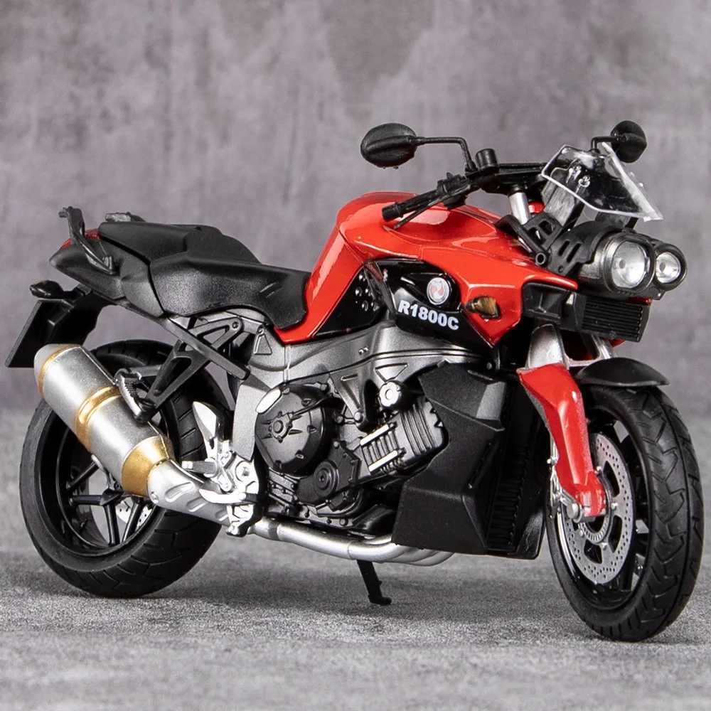 1 12 R1800C Alloy Motorcycle Model Diecasts Metal Vehicle Moto Autocycle Shock-Absorber Off-Road Auke Collection Toys Free shipping