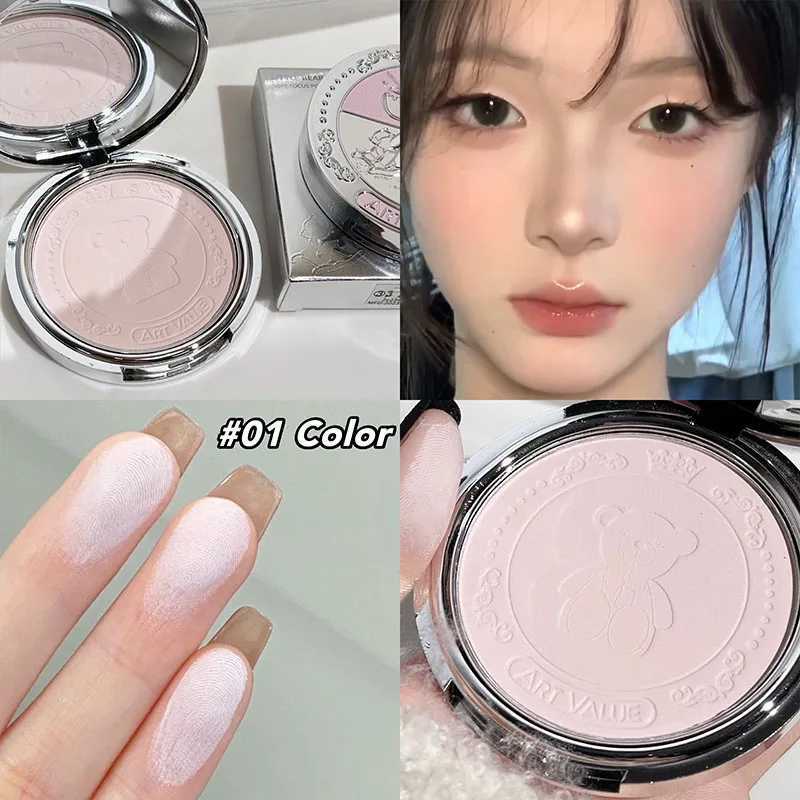 Face Pressed Powder Setting Long Lasting Oil Control Waterproof Foundation Natural Brighten Skin Tone Powder Concealer MakeupXJ250224