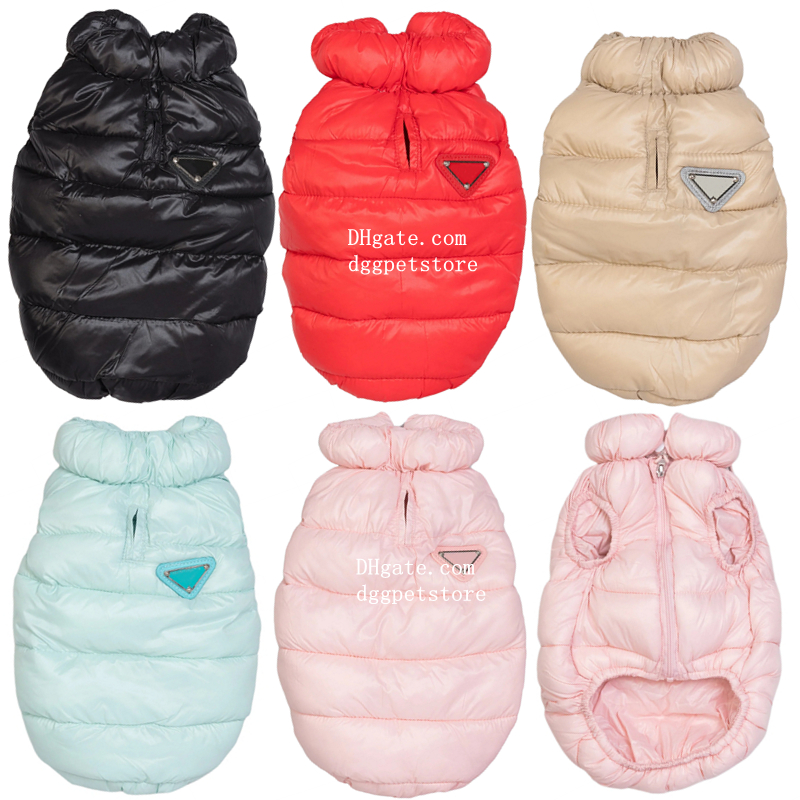 Designer Dogs Coats The Skyliner Puffer Dog Vest Jacket Luxury Dog Clothes With Zipper Windproof Warm Puppy Outerwears Cold Weather Pets Jackets for Small Dogs S Y263