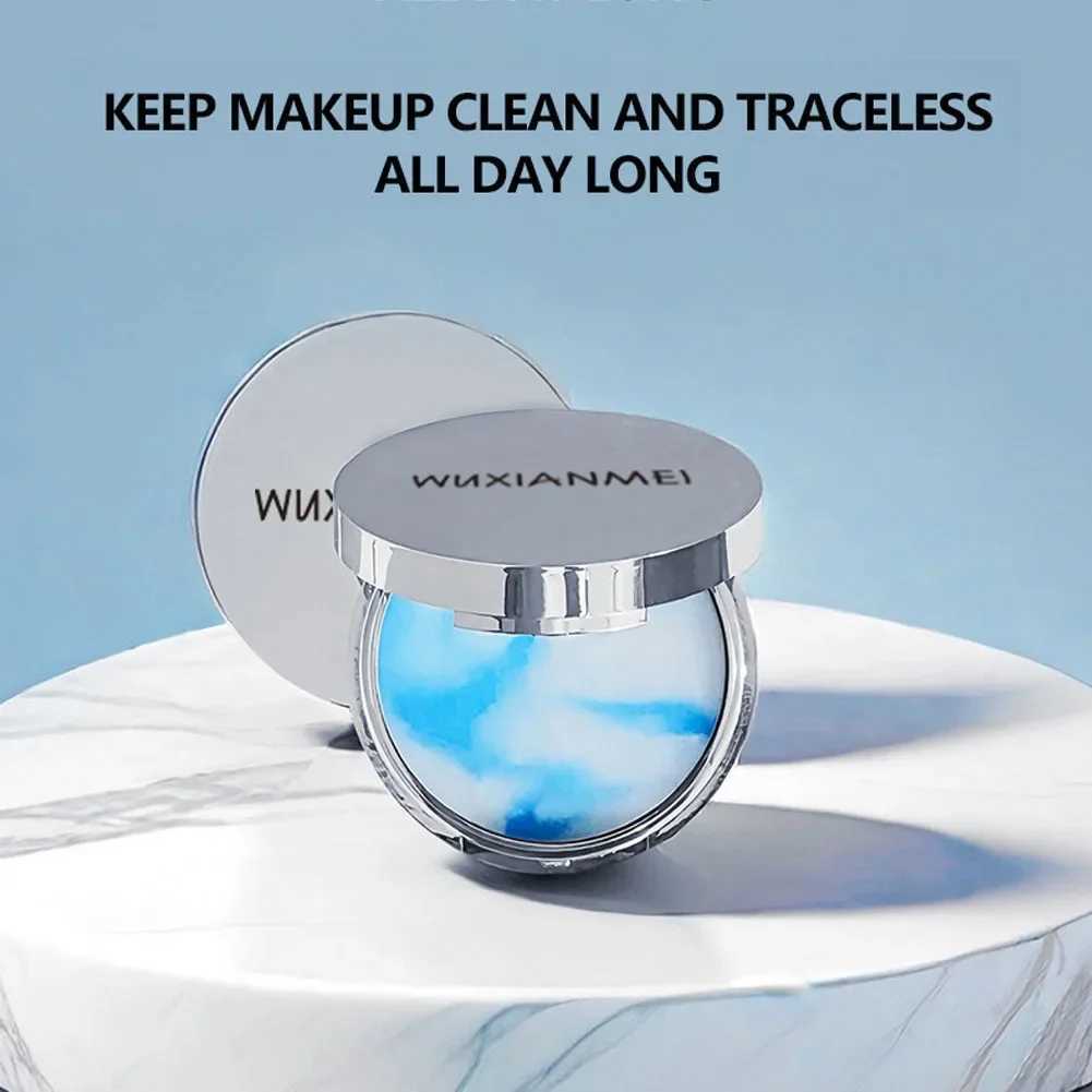 Matte Setting Powder Lasting Oil-control Purple Glitter Pressed Powder Brightening Face Powder Jelly Compact Foundation MakeupXJ250224