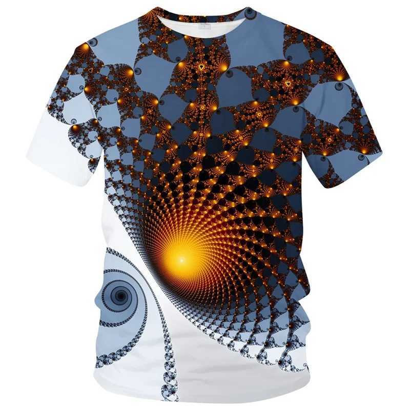 Funny Illusion Graphic T Shirt for Men 3D Printed Art Optical T-shirt clothing y2k Tops Harajuku Fashion Street Tees Womens Clothing W250224